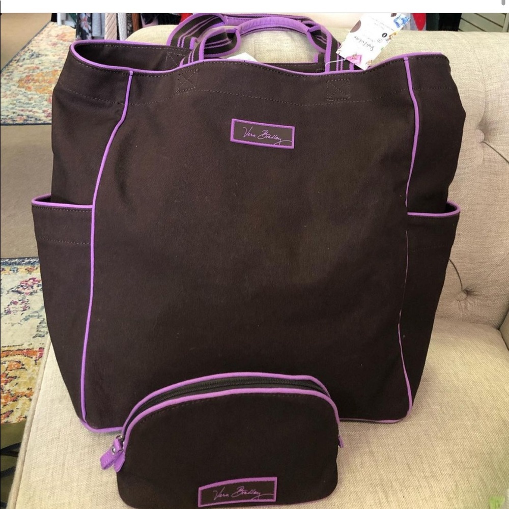 Vera Bradley tote and pouch
